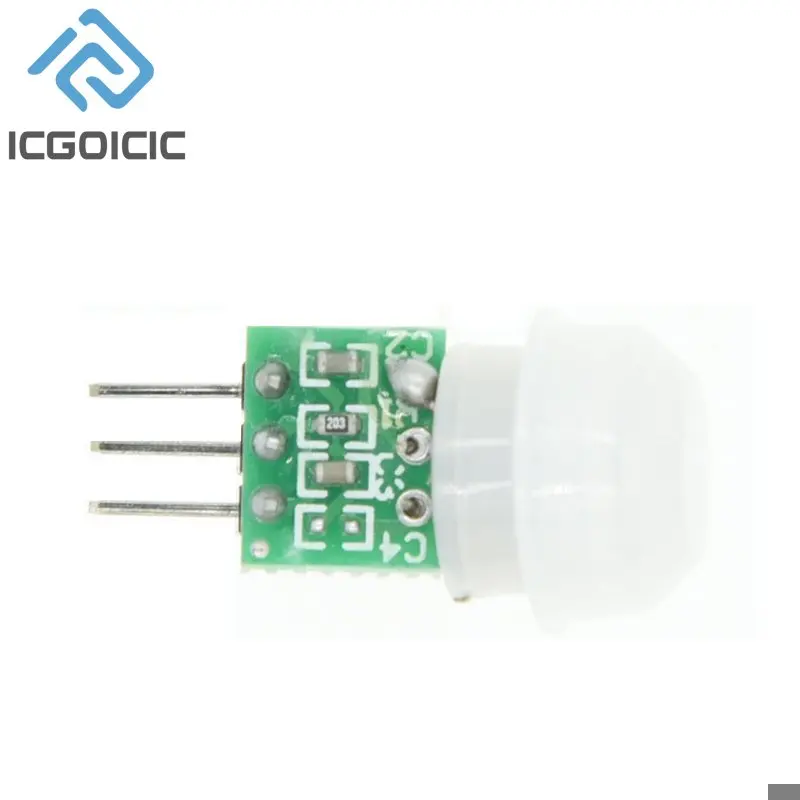 Sensor piroeléctrico infrarrojo Mini IR, Sensor de movimiento humano PIR, módulo Detector automático AM312, CC 2,7 a 12V - imagen 3