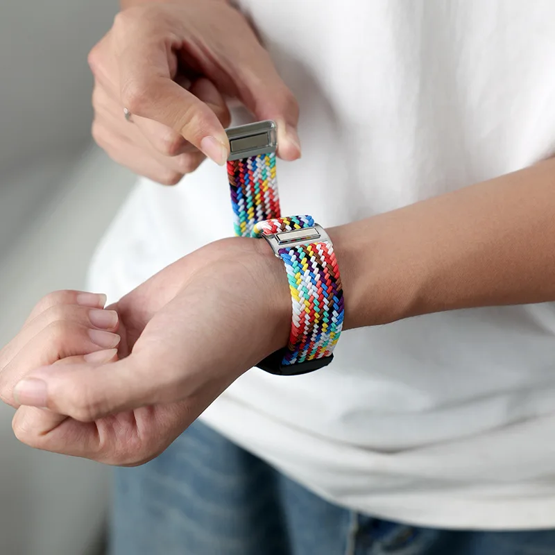 Bucle Solo trenzado para Redmi Watch 4, correa de reloj con hebilla magnética para Xiaomi mi Band 8 Pro, pulsera ajustable - imagen 4