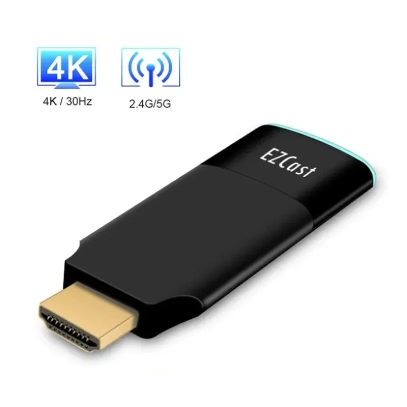 Ezcast 5G adaptador WIFI inalámbrico TV Stick pantalla Dongle espejo de pantalla DLNA convertidor de vídeo para Iphone 14 13 teléfono Android a TV