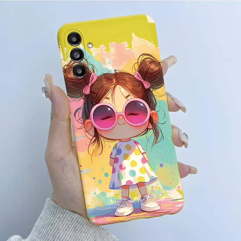 Para Samsung A16 A56 5G funda de teléfono mariposa flor niñas 2025 diseño suave silicona TPU carcasa trasera para Galaxy A 16 A 56 - imagen 2