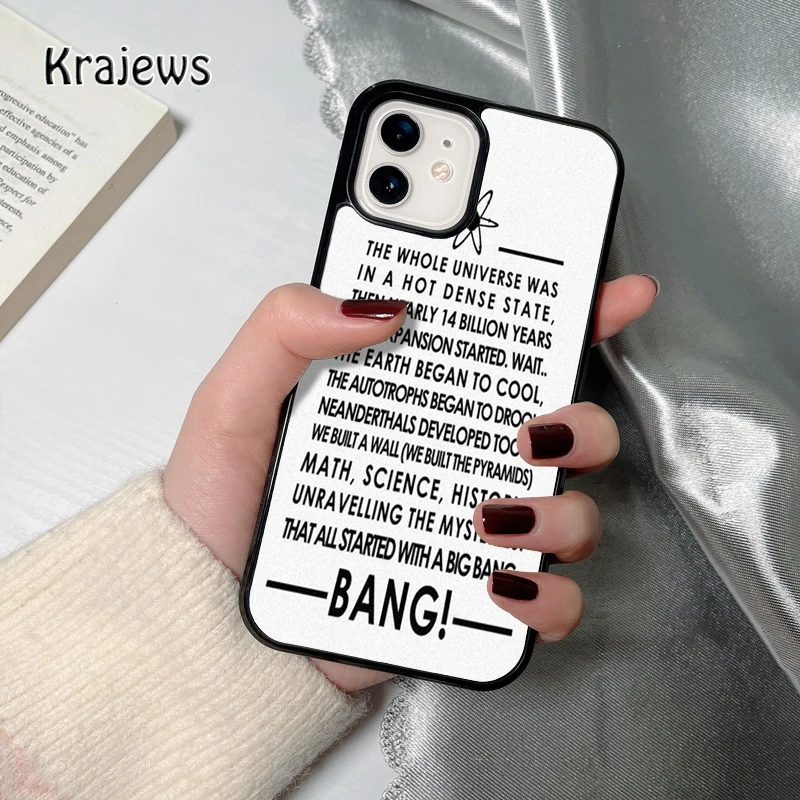 Krajews BAZINGA BIG BANG THEORY coque Funda de teléfono para iPhone 17 Air 16 15 14 12 13 PLUS 11 PRO MAX Funda