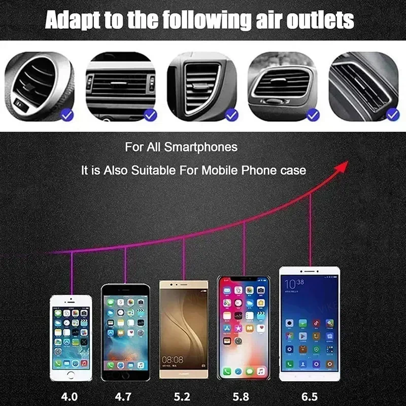 360 ° Soporte giratorio para cargador inalámbrico de coche, soporte de ventilación de aire de inducción infrarroja para iPhone 16 15 14 Pro Max Samsung Galaxy S24 - imagen 5