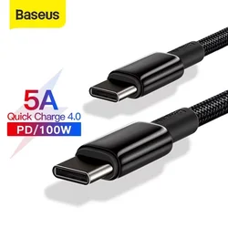 Cable Baseus USB-C 100W PD Carga Rápida MacBook iPad