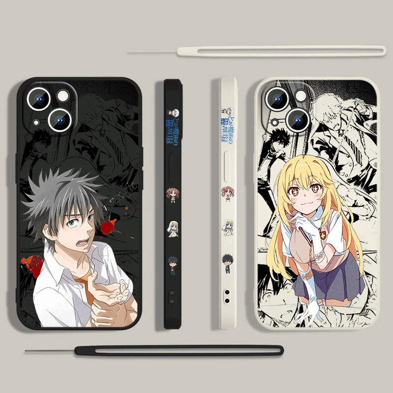 Funda de teléfono de un cierto índice mágico para Apple iPhone, 15, 14, 13, 12, 11 Pro Max Plus, 8, 7, SE, funda líquida con Capa de cuerda izquierda - imagen 2