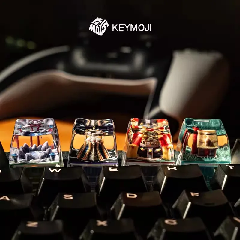 Keymoji-Tapa de tecla de resina WOW, actualización Zigguraut Moonwell Farm Orgrimmar, impresión 3D para teclado mecánico MX Switch, 1 pieza - imagen 2