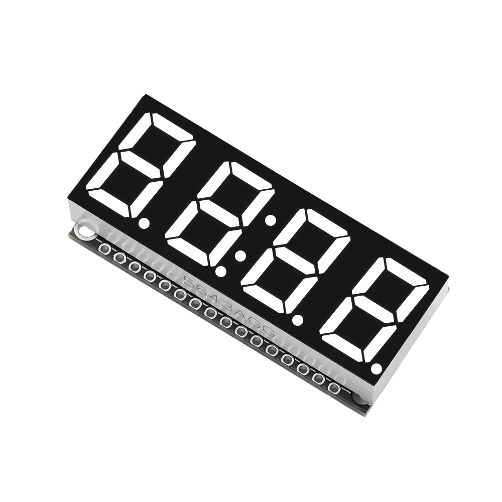 Módulo de pantalla de reloj de Panel de pantalla de 0,56 pulgadas, 4 bits, 7 segmentos, HT16K33, controlador I2C Pin Pinout, módulos de pantalla sin soldadura DIY - imagen 3
