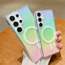 Funda Samsung Galaxy S25 S24 S23 Magnética Arcoíris