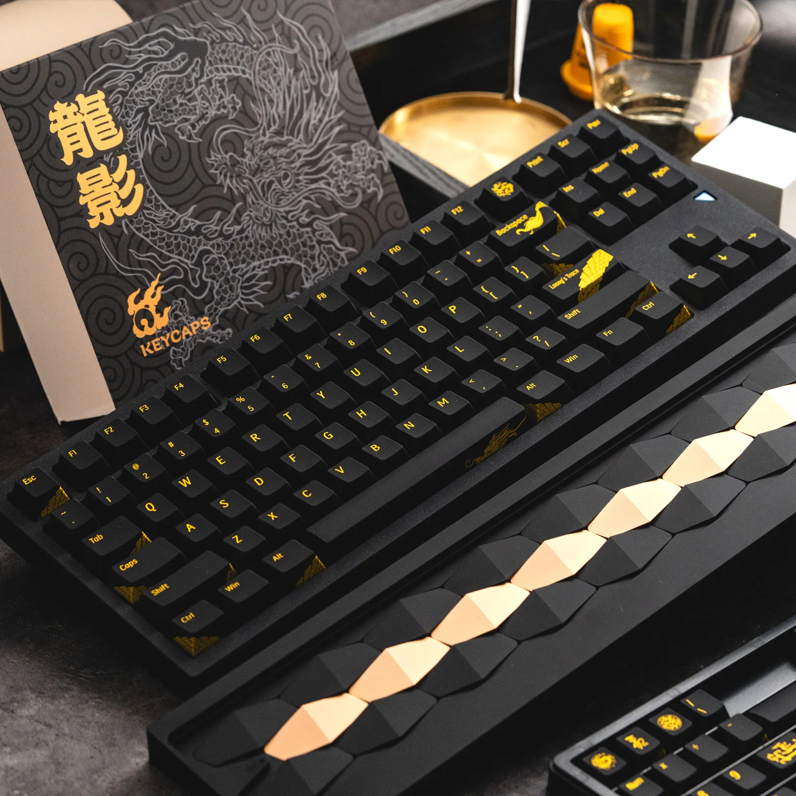 Cool Jazz Loong-teclas con tema de 155 teclas, juego de teclas con perfil de cereza, tapas de teclas ABS adecuadas para interruptores MX, teclados mecánicos - imagen 3