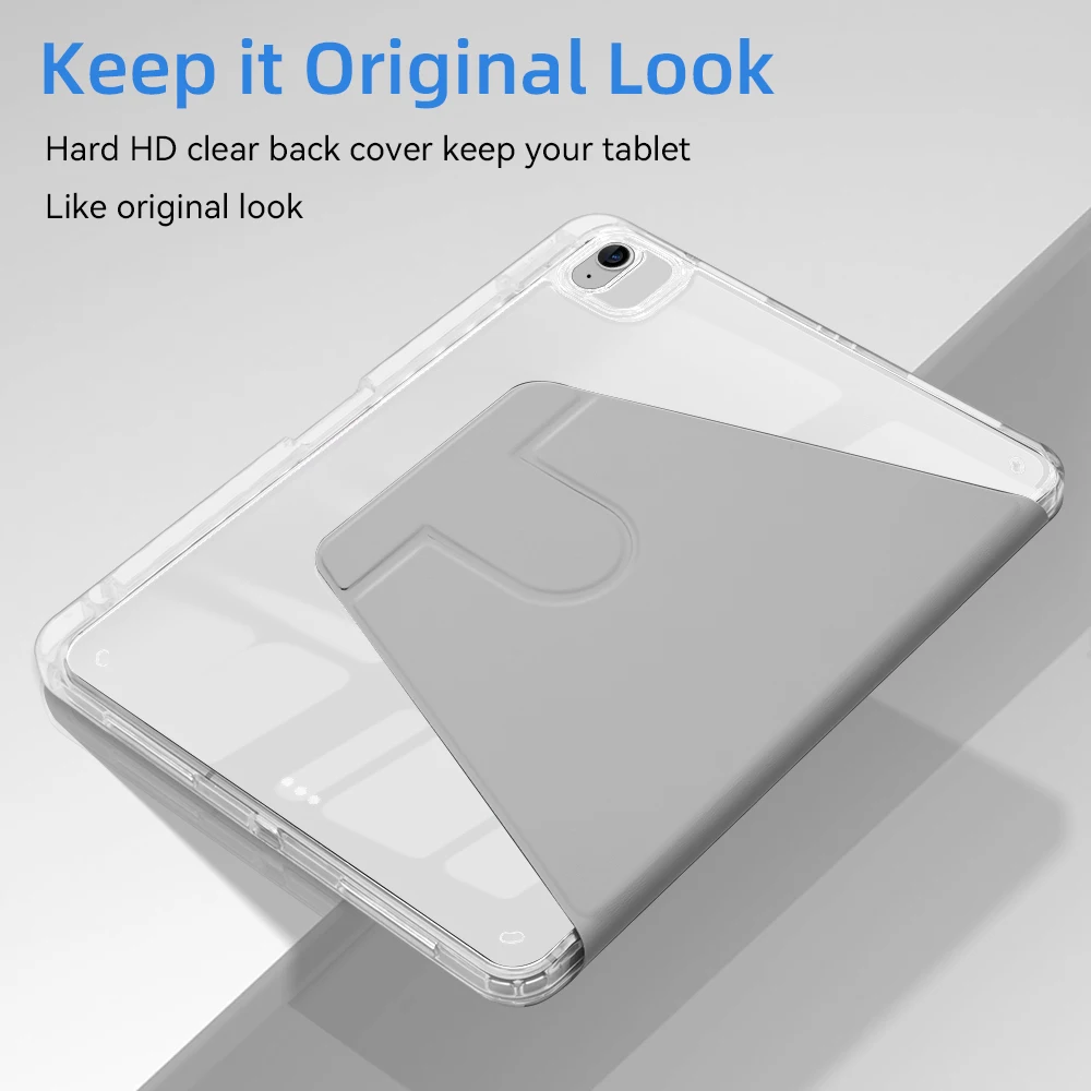Funda giratoria de 360 ° para tableta, cubierta portátil para iPad Air 11, M2, 2024 Pro, 11/13, M4, iPad 10. ª generación, Air 4, 5, 10,9 pulgadas - imagen 5