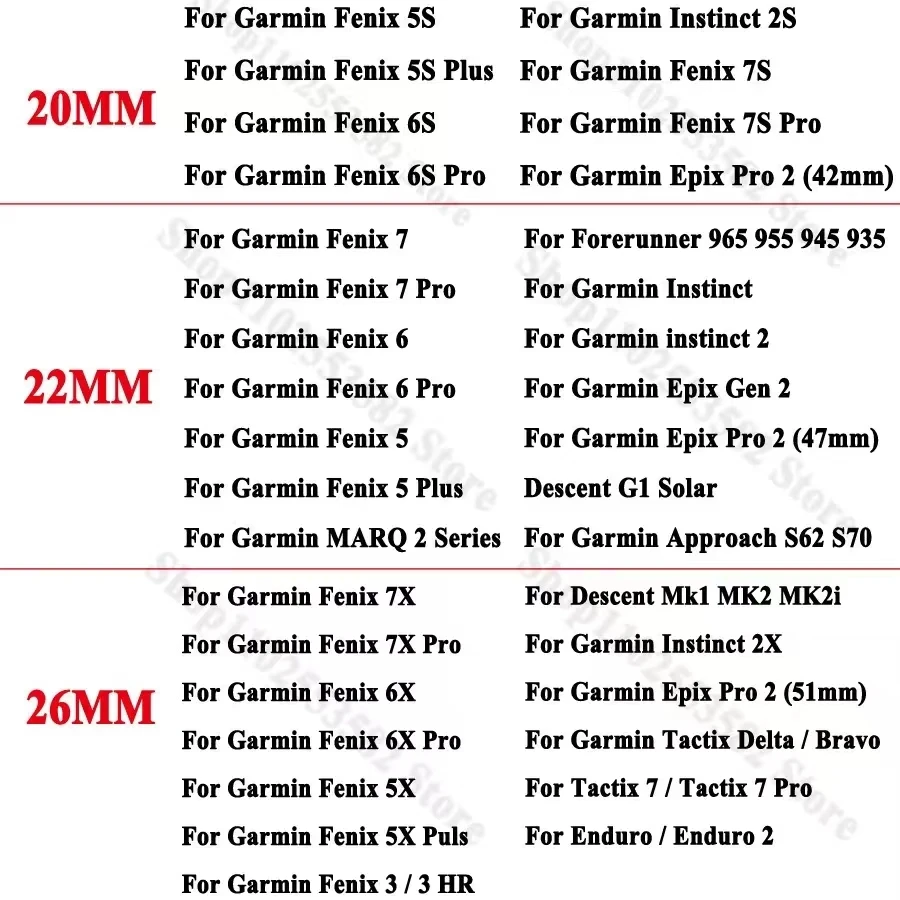 Correas de silicona para reloj, anillos de retención de soporte de seguridad con bucle para Garmin Fenix 6S 6X 6 Pro 5X 5S 5 Plus, accesorios - imagen 2