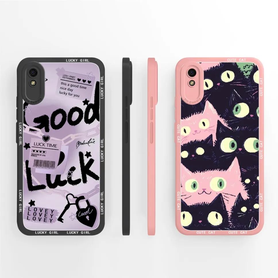 Funda para Redmi 9A 9i 9AT Cut Panda patrón protección de cámara silicona suave duradera cubierta trasera antideslizante para Redmi9A 9i 9AT Shell - imagen 5