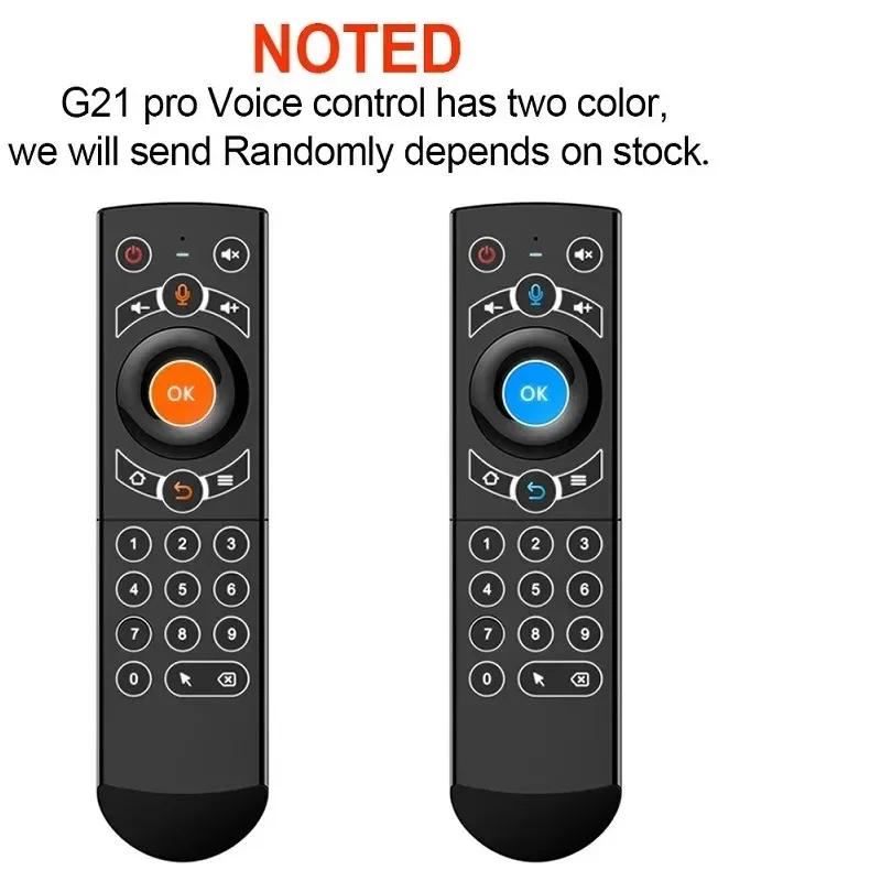 Teclado inalámbrico de 2,4G Air Mouse G21 PRO Control remoto por voz con giros de aprendizaje IR para Android TV Box H96 MAX X3 Pro - imagen 2