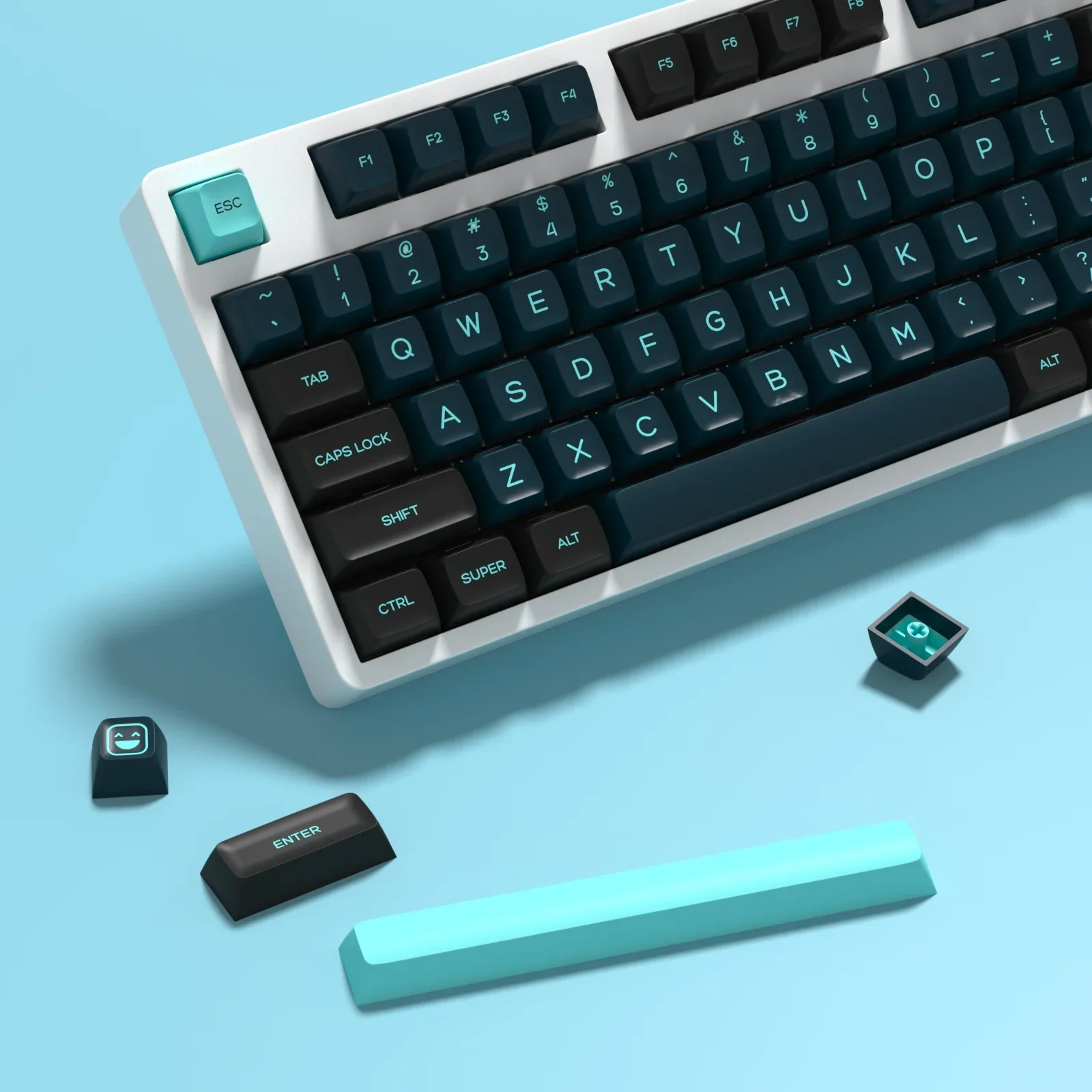 KBDiy 161 teclas GMK Monster Keycaps Gamer doble disparo SA perfil PBT Keycap para teclado mecánico personalizado 7U MX interruptores ISO - imagen 2
