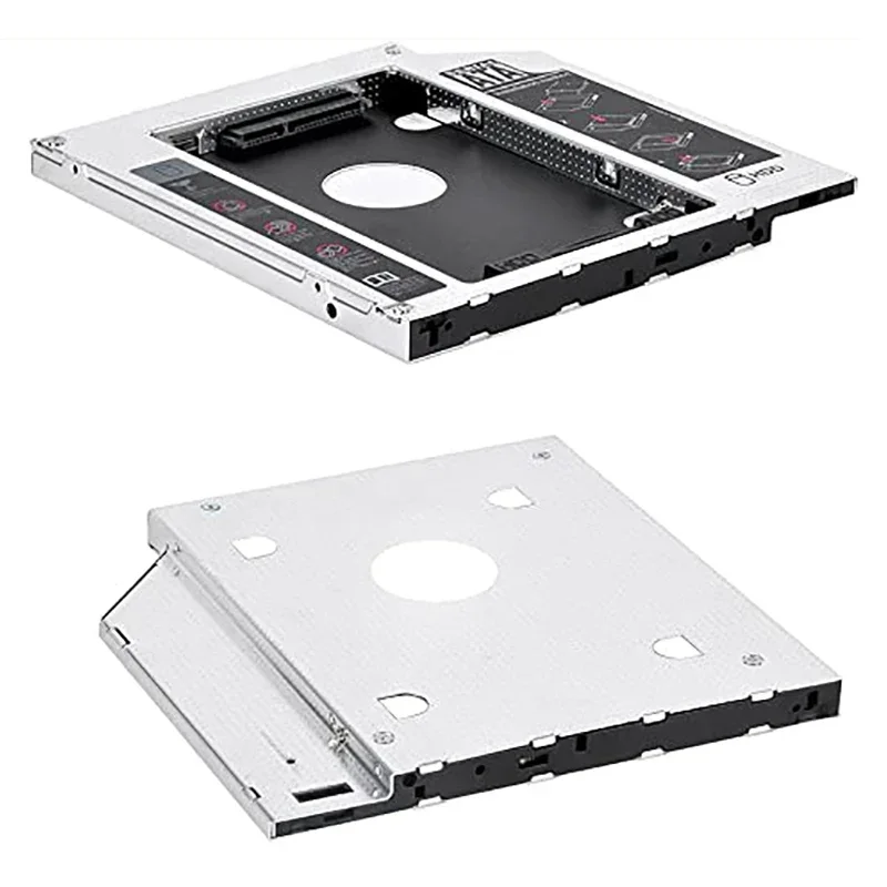 9,5mm 12,7mm aluminio segundo HDD Caddy SATA 3,0 para 2,5 ''SSD DVD CD-ROM adaptador de carcasa disco duro - imagen 3