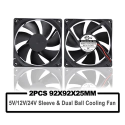 Ventilador Refrigeración CPU 92mm Rodamiento Bolas 12V