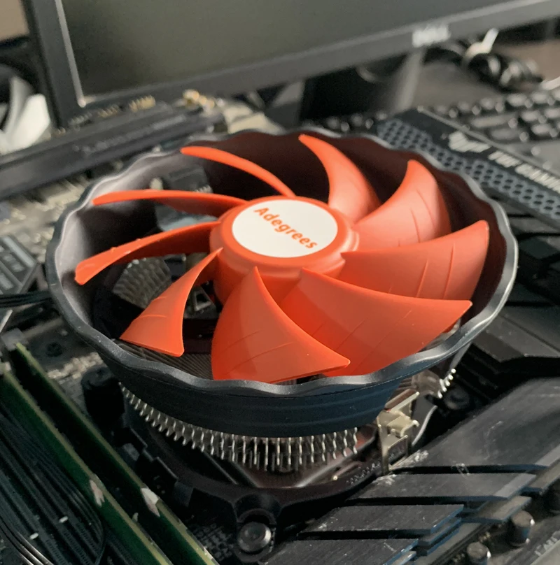 Refrigerador de aire de CPU, radiador de PC silencioso de 3 pines para Intel LGA 2011 X79 X99 1150 1151 1155 1156 1200 1700 1366 AMD AM3 AM4, ventilador de refrigeración - imagen 2