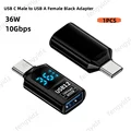 C Male to USB Black