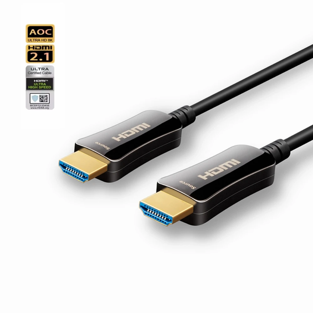 Cable HDMI Cable de fibra óptica 8K 8K@60Hz 4K@120Hz 144Hz, HDMI 2.1 48Gbps EARC HDCP de alta velocidad para Roku TV PS5 Xbox RTX4080 4090 - imagen 2