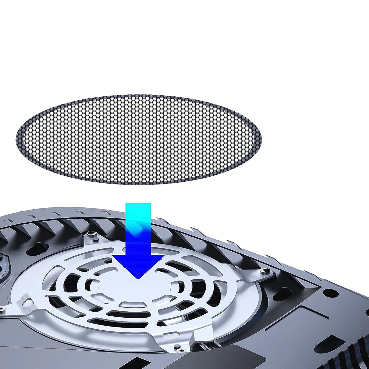 Ventilador con filtro de polvo para PS5 / PS5 Slim, accesorios de consola de juegos, 2/4 piezas - imagen 5
