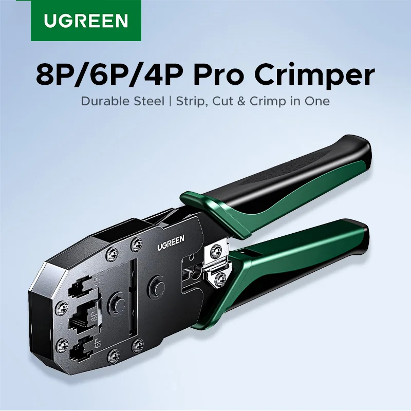 UGREEN RJ45 herramienta de prensado Cable de red herramientas Lan para Cat5e/6/6a 8P Cable Ethernet conector RJ45 6P conector RJ11