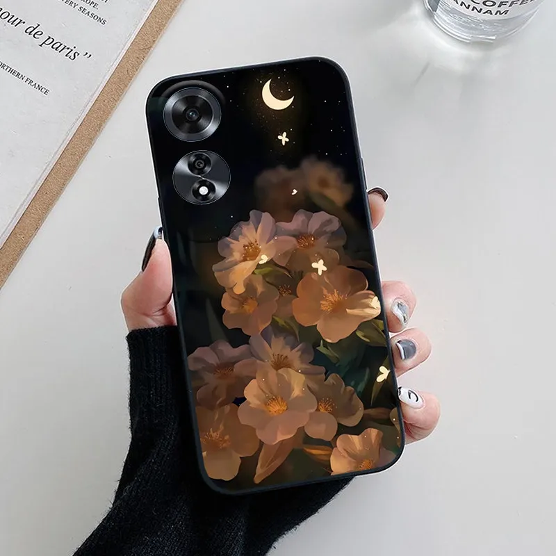 Para OPPO A60 4G Funda encantadora flor de dibujos animados Funda de teléfono de silicona suave para OPPO A60 4G Funda Coque OPPOA60 4G 2024 conchas - imagen 3