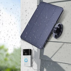 Panel Solar para timbre de 20W, cargador Solar impermeable IP65, montaje en pared ajustable de 360 ° para timbre de vídeo 4/3/3 Plus/2