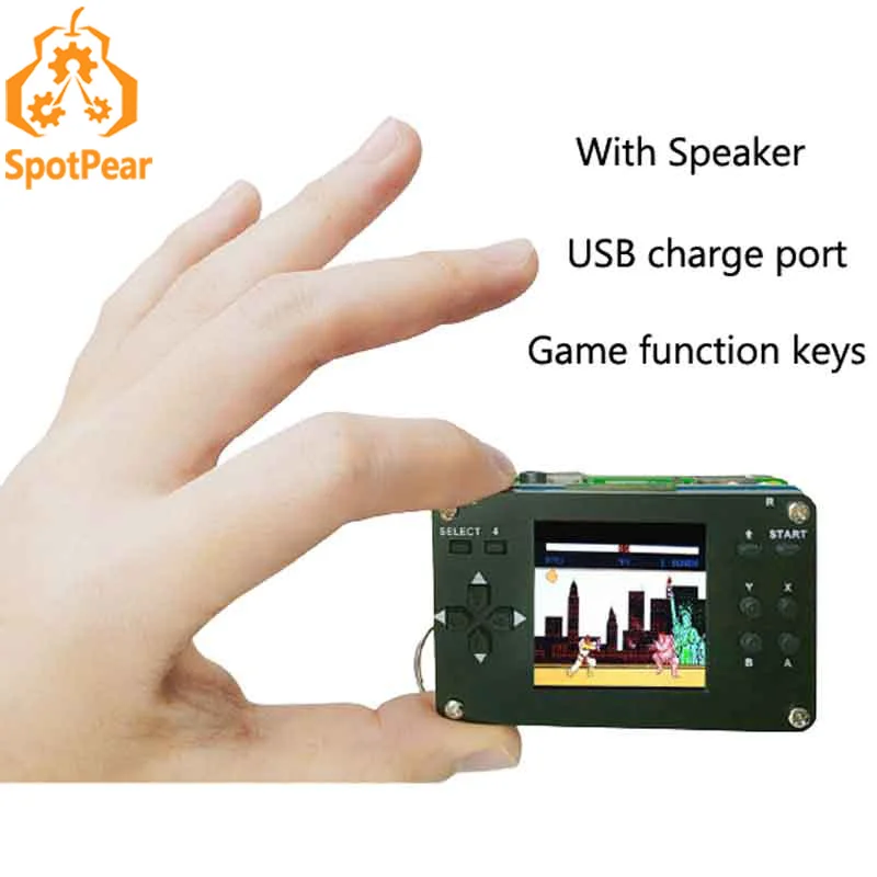 Consola de juegos Raspberry Pi con pantalla LCD de 1,54 pulgadas sin tarjeta de memoria sin kit de juego Zero función de carga de altavoz - imagen 4