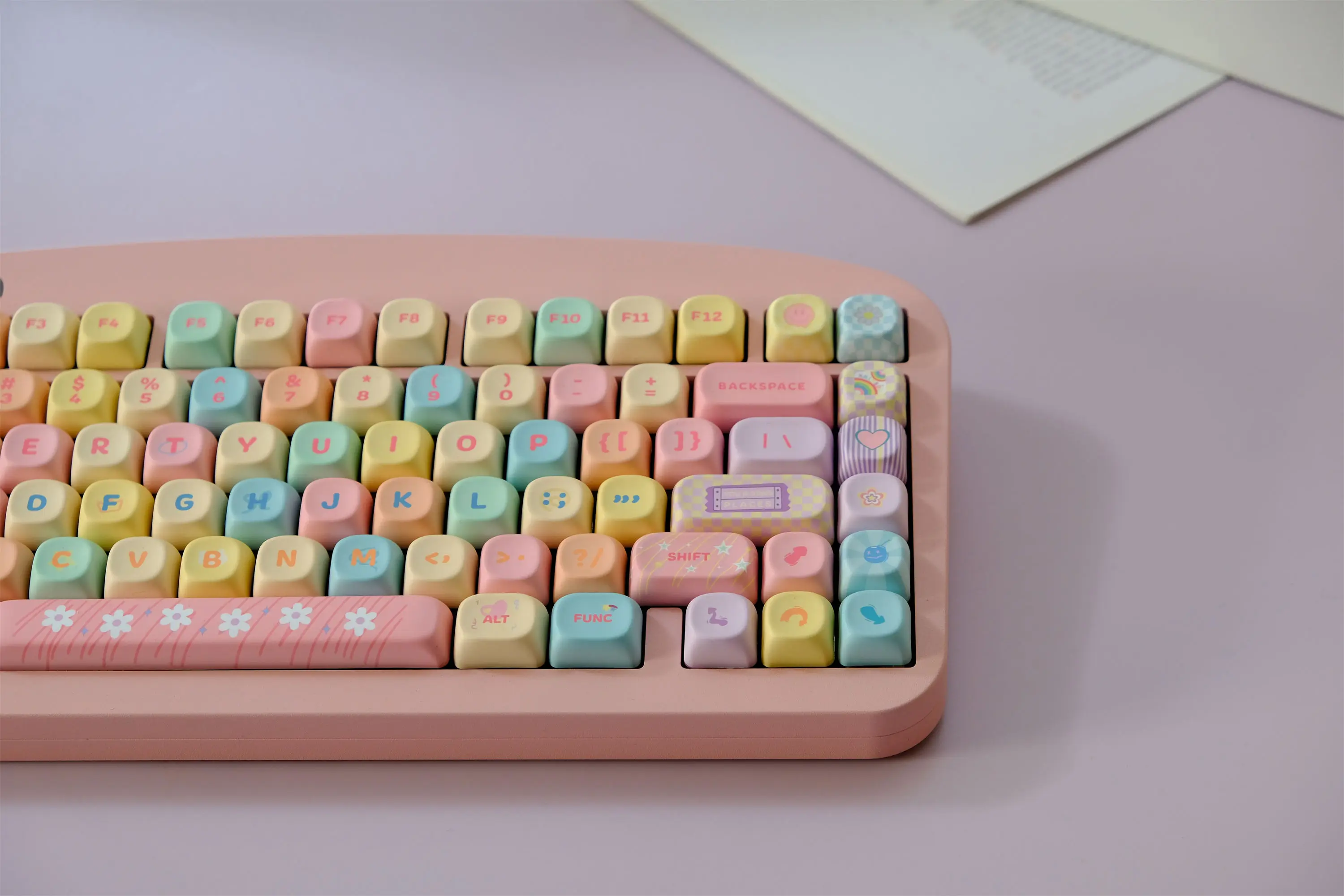 Juego de teclas de dopamina, 132 teclas, Material PBT, perfil MOA XOA, DYE-SUB para interruptor MX, teclas de teclado mecánico - imagen 2