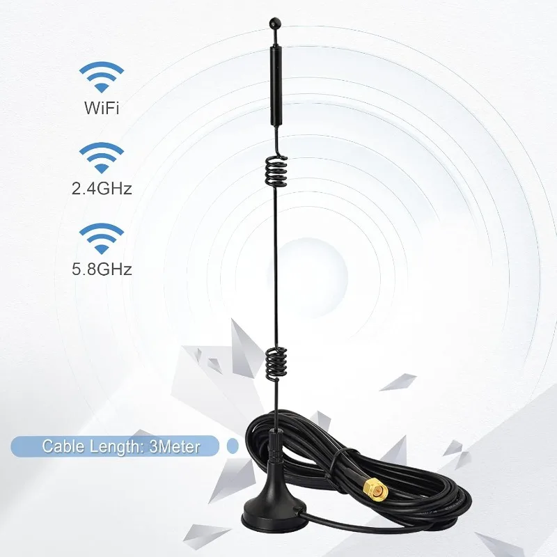Antena WiFi 2,4G 5G 5,8G para cámara de seguridad inalámbrica Vedio grabadora de vigilancia vehículo camión remolque cámara de visión trasera de respaldo - imagen 5