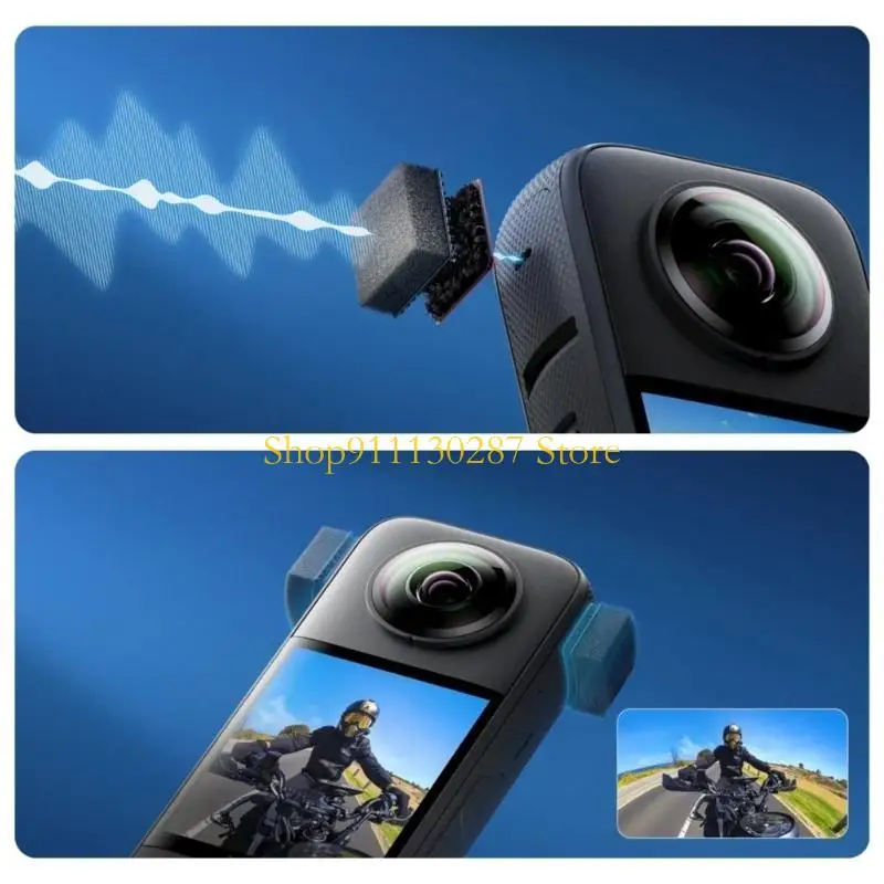 Funda esponja resistente viento J1HC para Juego accesorios reducción ruido - imagen 3