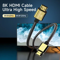 MOSHOU Cable HDMI 8K 4K120Hz 48Gbps eARC Ethernet Gaming