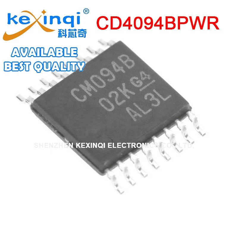 Componente electrónico de registro, 10 piezas, CD4094BPWR, SMD, código de TSSOP-16, CM094B, nuevo, de alta calidad