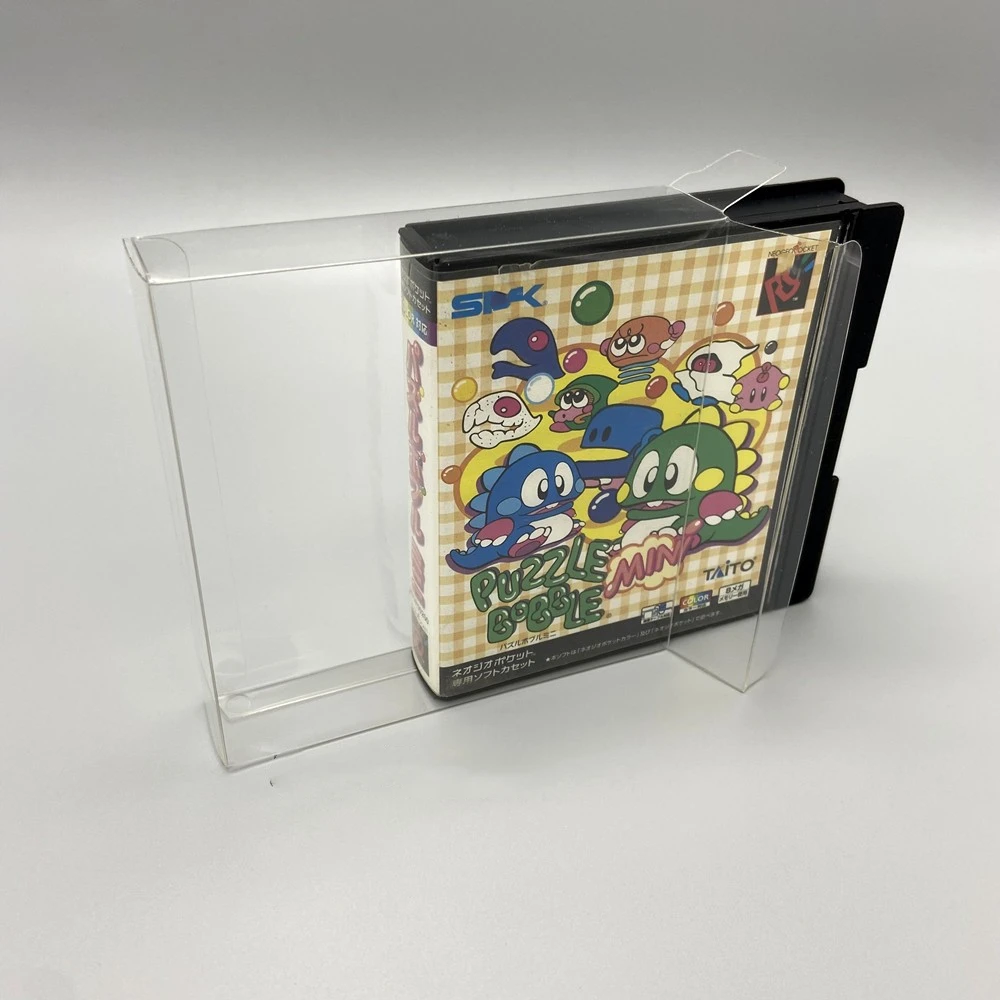 Protector de caja transparente para SNK Neo Geo Pocket/Color/NGP/NGPC, cajas de recolección, almacenamiento TEP, carcasa de juego, estuche de exposición transparente