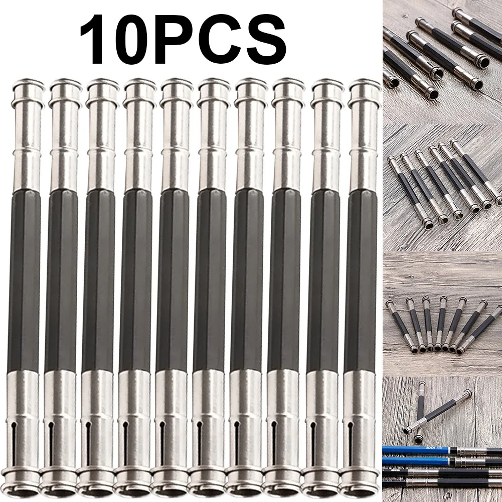 Herramienta de escritura de lápiz de doble cabeza, extensor de lápiz ajustable, soporte para bocetos, pintura, herramientas de escritura de arte, suministros escolares y de oficina, 10 piezas - imagen 2
