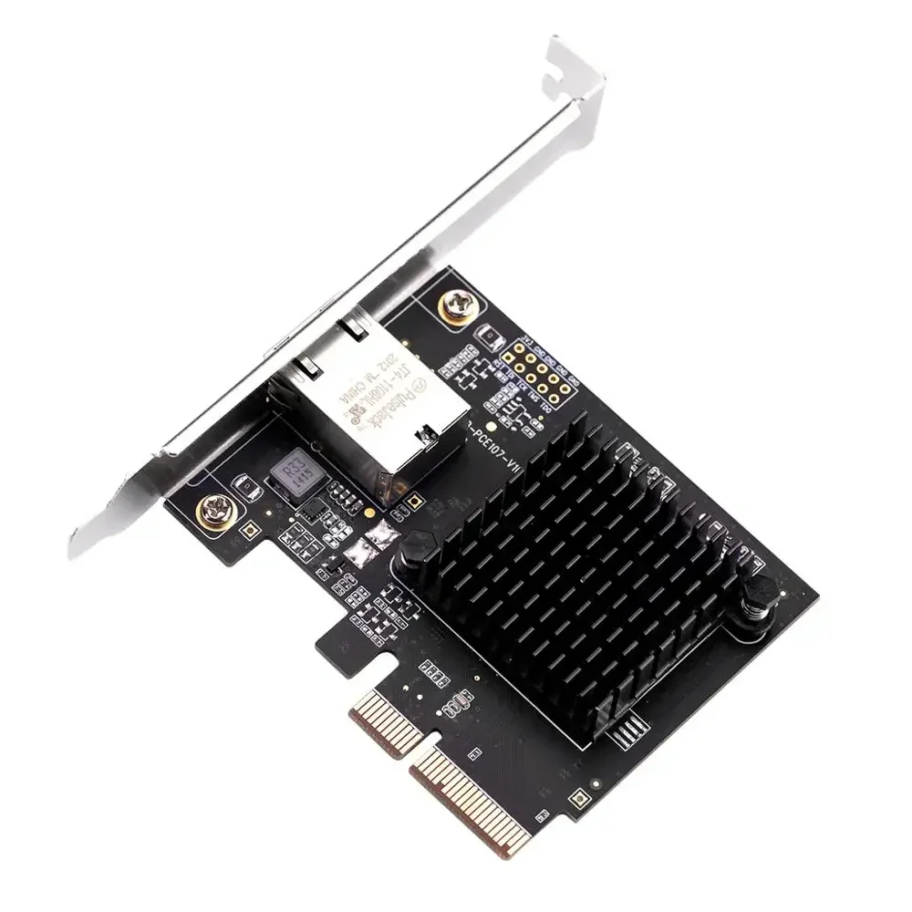 Tarjeta adaptadora de red Lan IOCREST Pcie x4 a puerto único 10 Gbase Ethernet Gigabit Nic Pci Express 10G/2,5G/1000M/100/10M RJ45 - imagen 5