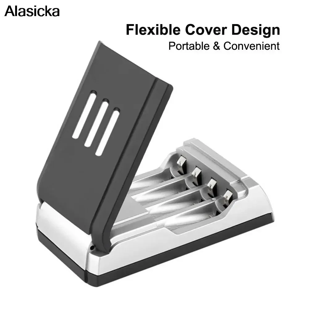 Pantalla LCD LCD-002 con cargador de batería inteligente de 4 ranuras para baterías recargables AA/AAA NiCd NiMh - imagen 5