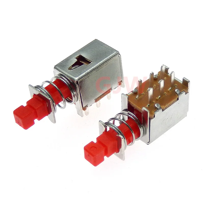 10 Uds PS-22F02 interruptor de llave directa A03 doble fila 6 pines autobloqueo/desbloqueo interruptor de llave Qin PS-22F03 - imagen 3