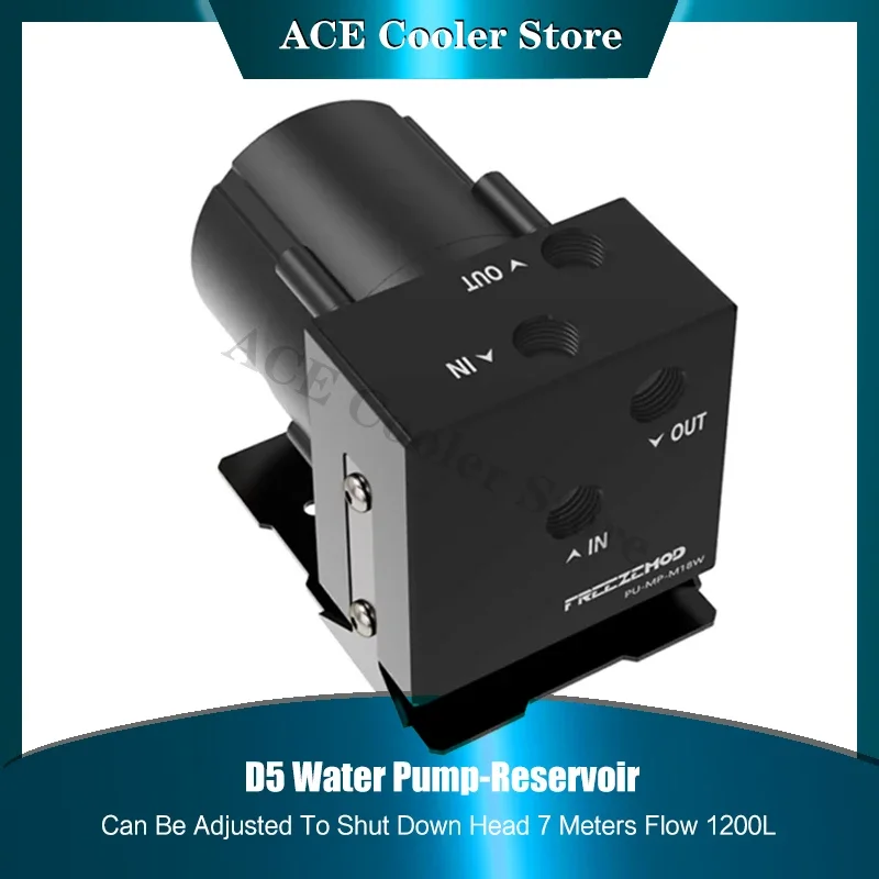 Bomba de CC para enfriador de agua de computadora, 12 V, velocidad ajustada y apagada, elevación: 7 metros de flujo-1200L 4500 RPM - imagen 2