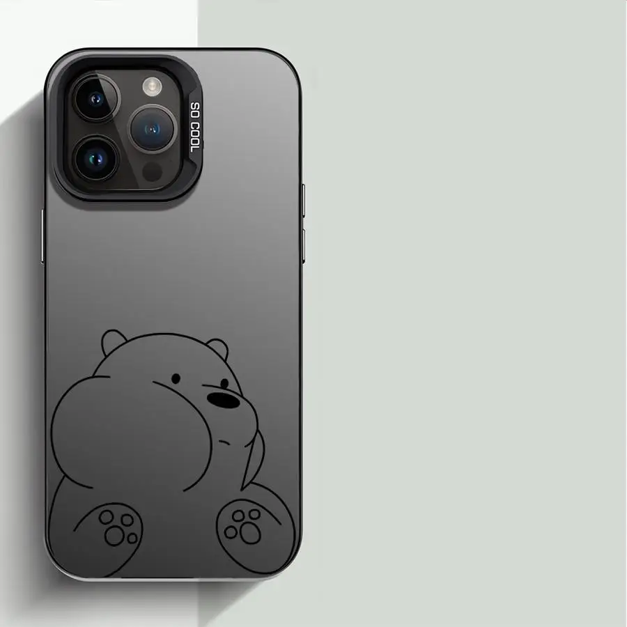 Funda blanda para iPhone 14 15 16 Plus 16e 11 12 13 Pro Max lindo oso de dibujos animados - imagen 5