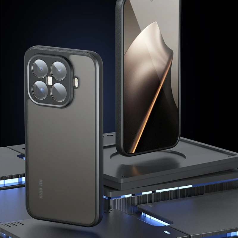 Para Xiaomi 15T Pro funda a prueba de golpes piel esmerilada sensación mate PC + TPU cubierta transparente antihuellas para Xiaomi Mi 15T