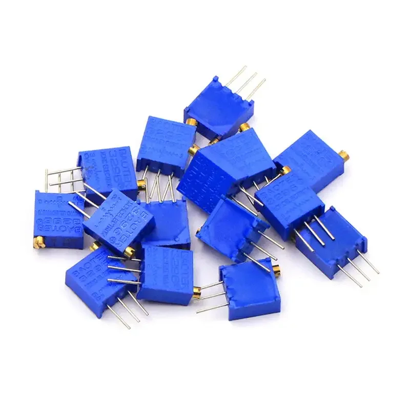10 Uds 3296 Kit de potenciómetro recortador alta precisión 3296W resistencia Variable 10-1KOhm 10R 50R 1k 2k 5K 10K 20K 50K 100K 200k 500k - imagen 4