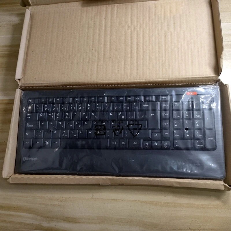Teclado Bluetooth de diseño griego para Lenovo JME8002B, Compatible con sistema IOS WINDOWS Android