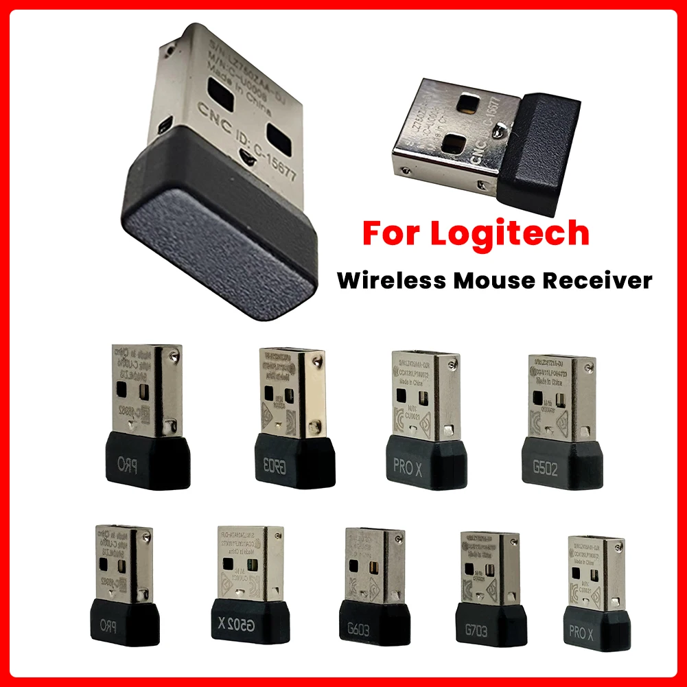 Adaptador receptor de ratón inalámbrico, adaptador Dongle USB para Logitech CPW G Pro/GPXS G Pro X G502 G502X G903 G703 G603 G305 G304