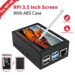 Pantalla táctil Raspberry Pi 4B 3,5 pulgadas 480x320 con carcasa