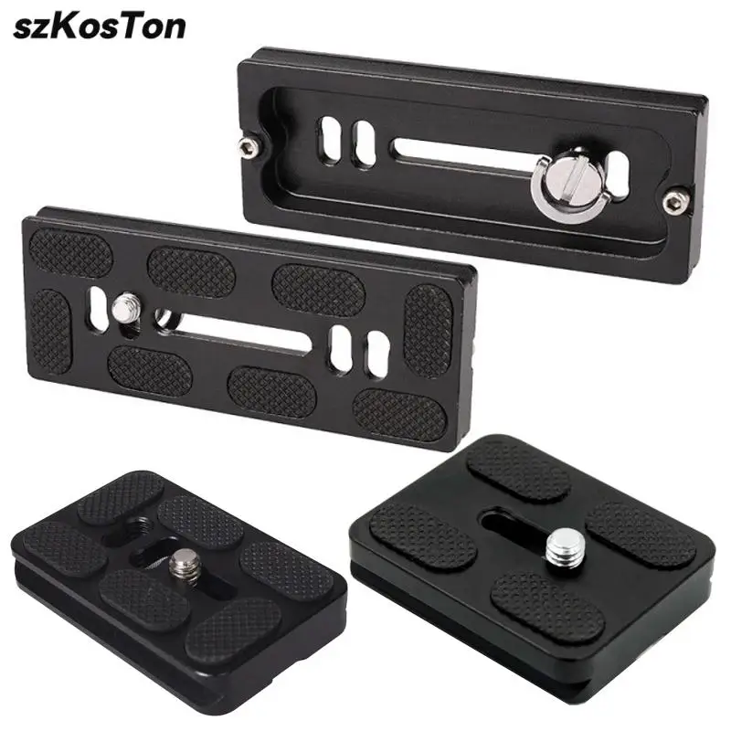 Soporte de cámara Dslr, placa Base de liberación rápida, adaptador de placa de montaje para Arca Swiss, trípode de cámara, abrazadera de cabeza esférica