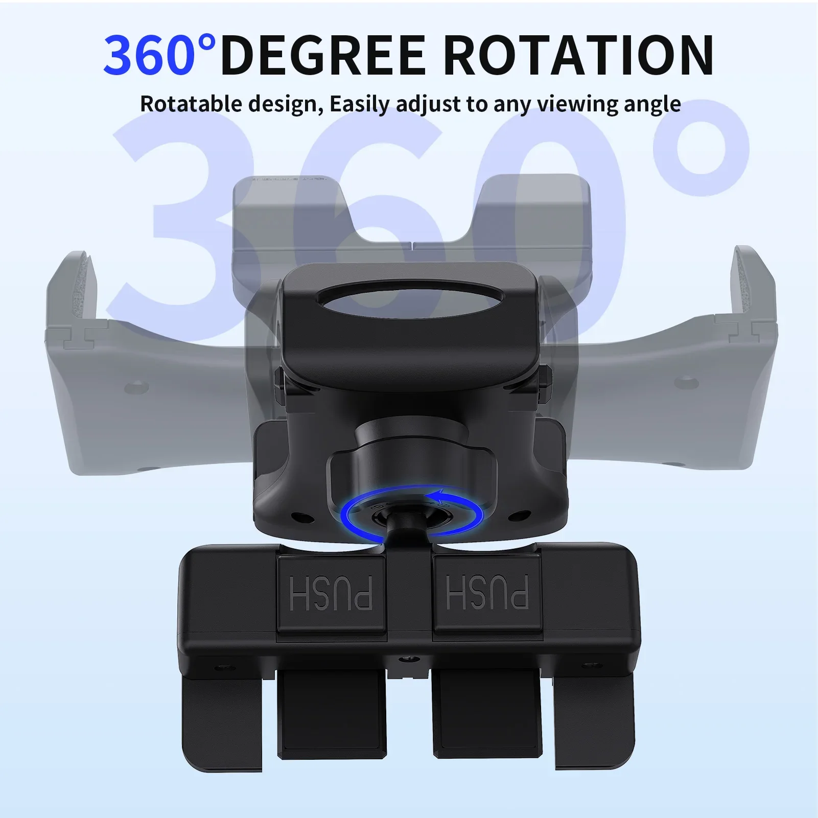 Soporte para tableta de coche con rotación de 360, soporte Universal ajustable para ranura para CD de coche, para IPad Pro Air Mini Samsung Fold Xiaomi Tablet PC - imagen 3