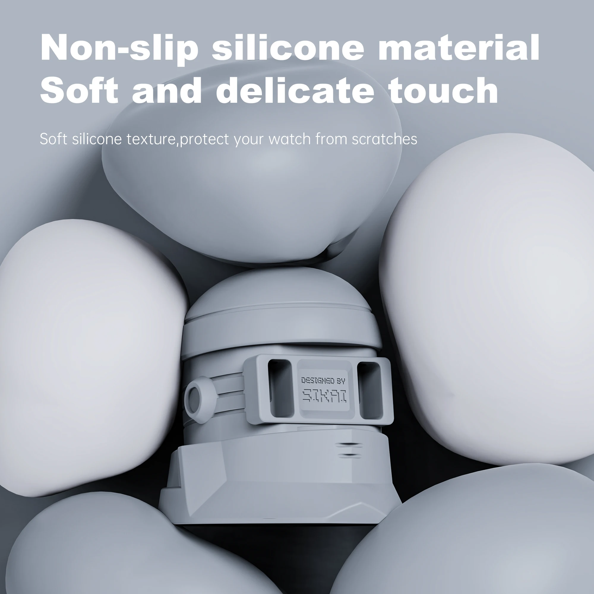 Soporte de carga SIKAI para Xiaomi Mi Band 10/9/8, base de reloj magnética, soporte de escritorio de silicona, soporte de exhibición - imagen 4