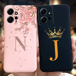 Funda Silicona Mate Xiaomi Redmi Note 12 4G – Diseño Letras Antigolpes