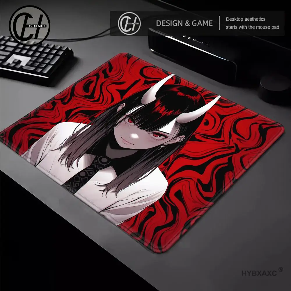 Alfombrilla de ratón antideslizante de Chica de Anime, alfombrilla de escritorio con impresión HD, alfombrilla de ratón profesional para deportes electrónicos, alfombrilla de ratón para juegos de equilibrio, alfombrilla de goma para mesa - imagen 2