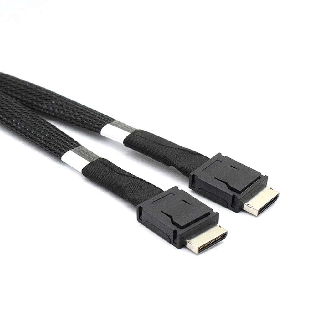 MINI SAS SFF-8611 8I a SFF-8611 4I X2 Cable interno de servidor de alta velocidad Longitud opcional 0,5 M 1 M - imagen 3